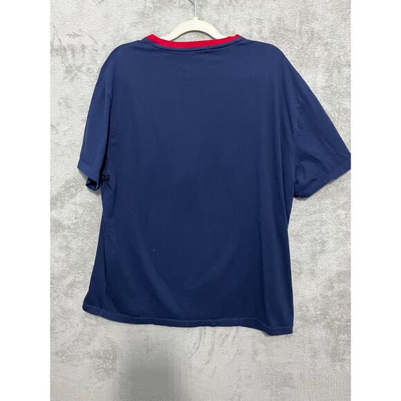 Polo Ralph Lauren T-Shirt X-Lary Navy Flags Preppy Blokecore Sporty - Picture 4 of 6